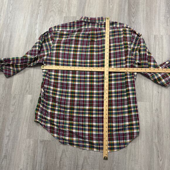 Vintage Polo Ralph Lauren Shirt Men's Extra Large XL Plaid Check Preppy Pony 90s - Picture 6 of 6